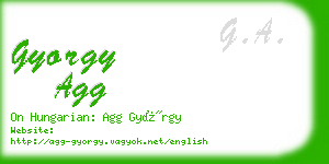 gyorgy agg business card